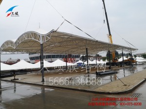 河北景縣農(nóng)貿(mào)市場(chǎng)膜結(jié)構(gòu)遮陽棚